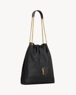 YSL Jamie Large Pochon In Lambskin - Image 5